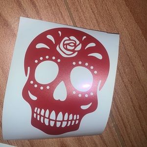 Sugar skull decal